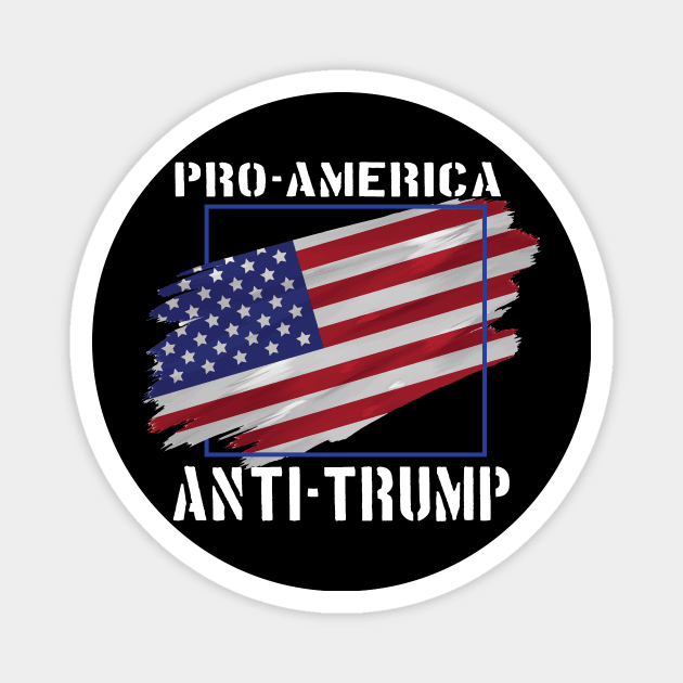 pro america anti trump Magnet by LiFilimon